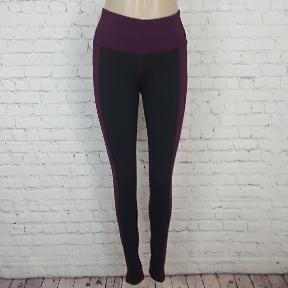 LULULEMON ATHLETICA LAB bordeaux Black Igna Tights Pants Size 4 Burgundy